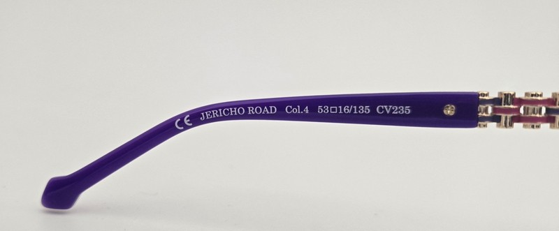 Coco Song Eyeglasses NEW CV235 Jericho Road Color 4 Pink Purple Gold Size 53 gallery