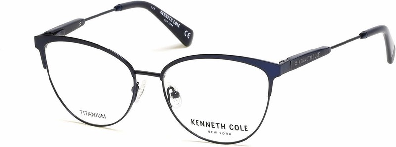 Kenneth Cole New York KC0301 Blue 091 Titanium Eyeglasses Frame 53-16-140 New