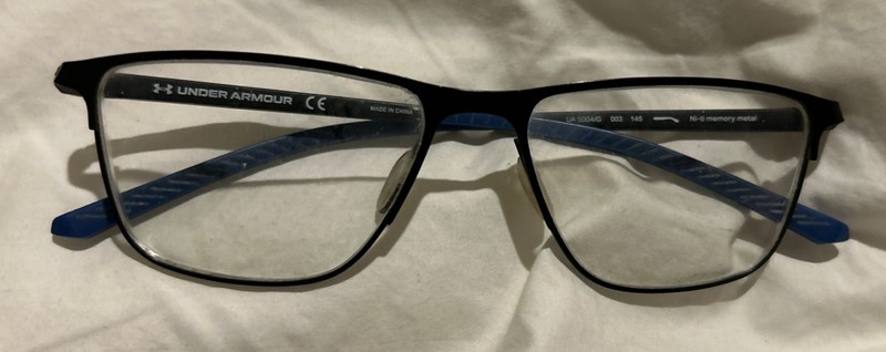 Under Armour UA 5004/G 003 Matte Black Metal Eyeglasses Frame Only 54-16-145