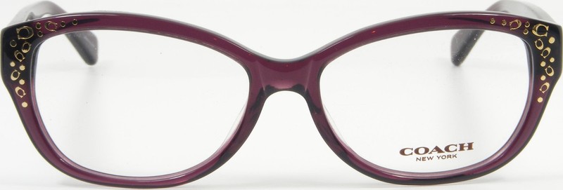 COACH HC 6076 5043 Purple / Gold Acetate Eyeglasses Glasses Frame 53-15-135 New gallery