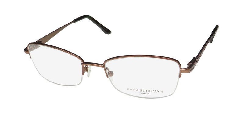 DANA BUCHMAN BEATRIZ HALF-RIMLESS AFFORABLE CLASSIC FANCY EYEGLASS FRAME/GLASSES