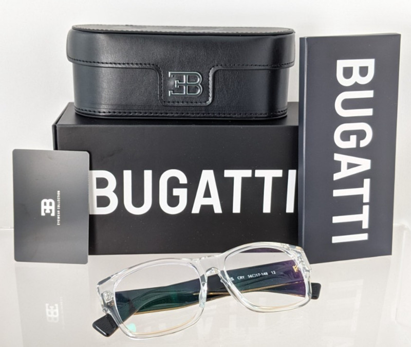 Brand New Authentic BUGATTI Eyeglasses Model 12 CRY JAPAN 56mm Frame gallery