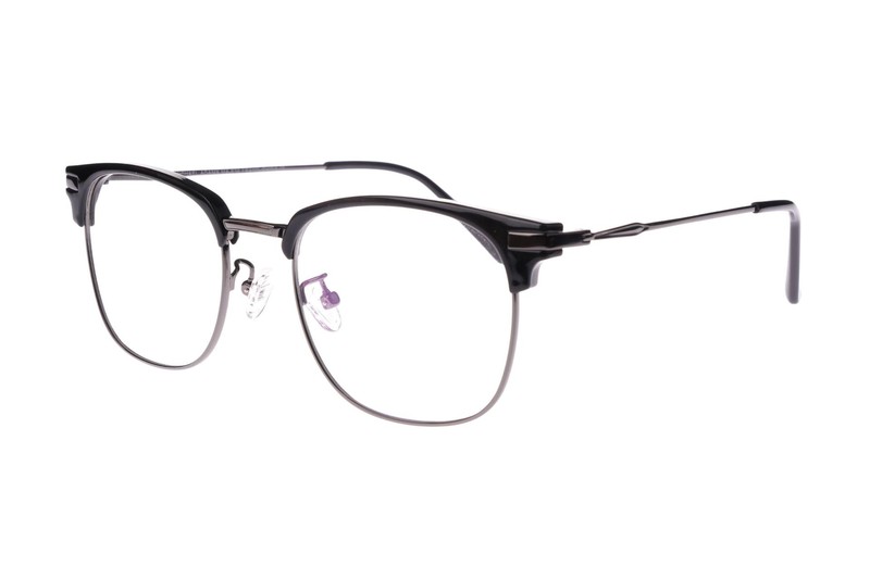 New Michael Adams MA-638 Black & Gunmetal Titanium Eyeglasses 51/19/147