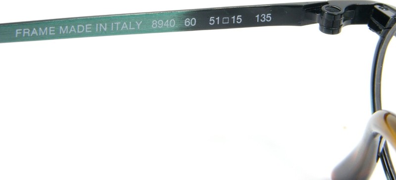 Terri Brogan 8940 60 Green Teal Eyeglasses Glasses Frame 51-15-135 Italy NOS gallery