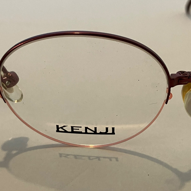 F9 1/2 RIM KENJI EYEGLASSES FRAMES KJ26 41-21-135 TITANIUM COL. 2 JAPAN gallery