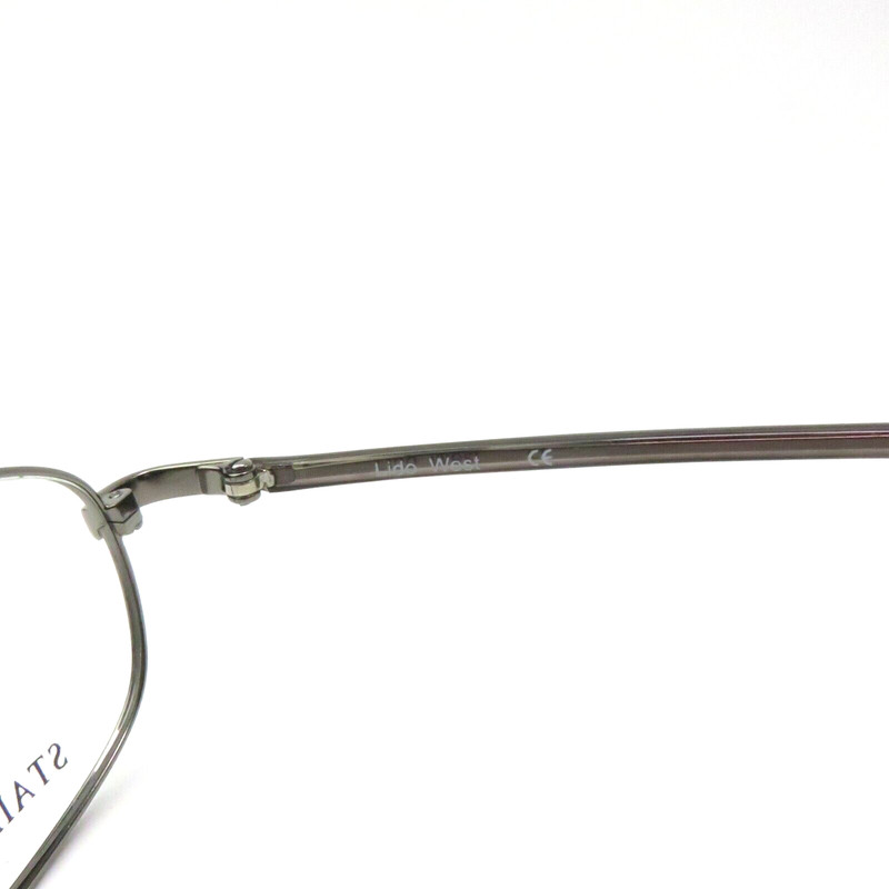 Lido West EYEGLASSES GLASSES slime oval frame Conch Gunmetal 50-19-135 gallery