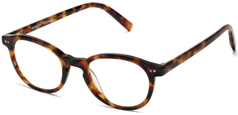 Warby Parker ANSELM Round Eyeglasses Acorn Tortoise Narrow 46-19-140 mm NWT*