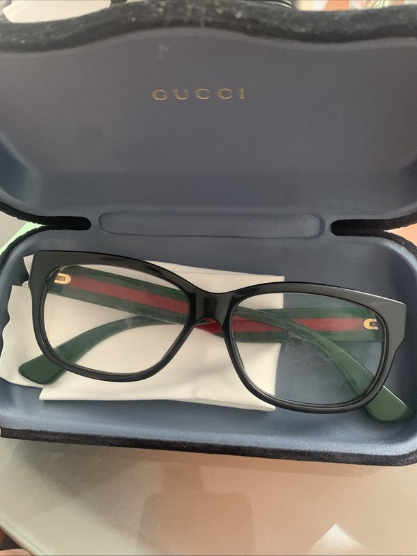 Gucci Demo Rectangular Ladies Eyeglasses GG0278O 011 55 GG0278O 011 55