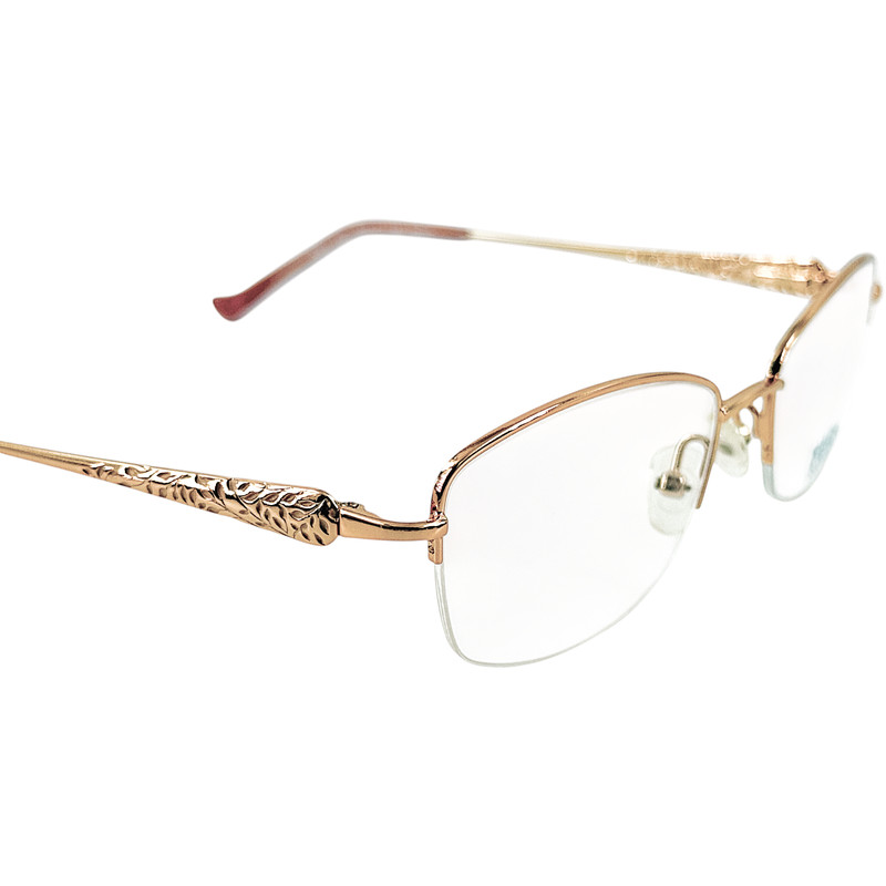 Tura R906 Womens Semi Rimless Eyeglass Frame RGD Rose Gold 52-17 gallery