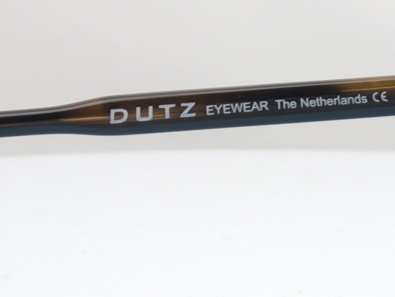 Dutz DZ2256 Col.35 Brown Horn Unisex Eyeglasses Frames 49-20-145 gallery