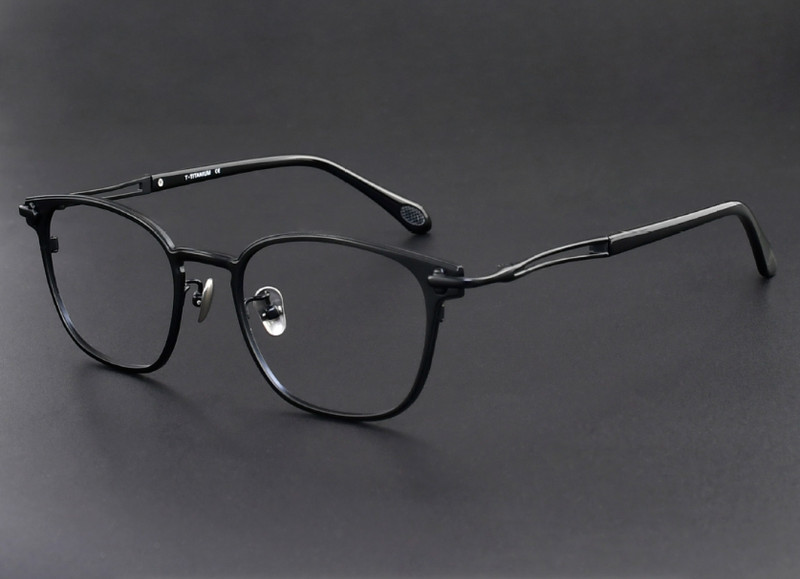 Men Women Retro Antique Plated Pure Titanium Full Rim Eyeglass Frame Eyewear 14g