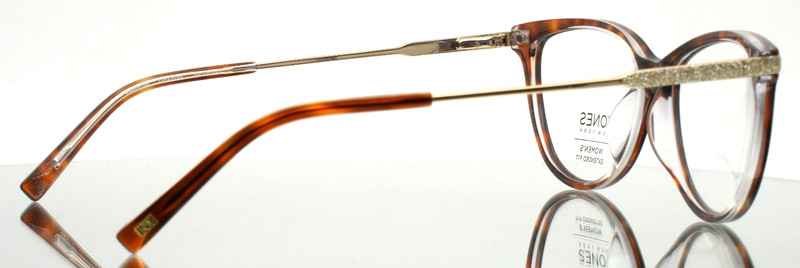 JONES NEW YORK VJON788 Havana Womens Semi Cat Eye Eyeglasses 56-16-145 B:40 gallery