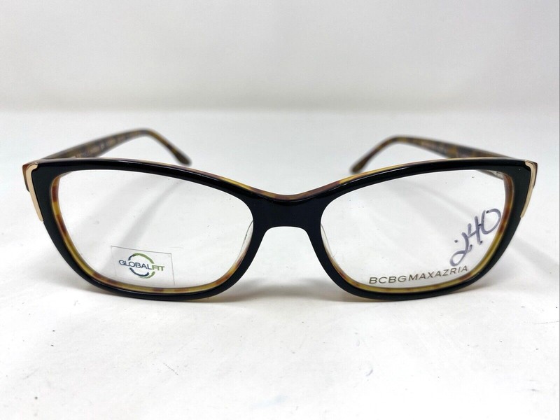 BCBGMAXAZRIA ADDISON BLACK TORTOISE LAMINATE 53-15-145 Eyeglasses Frame /B13