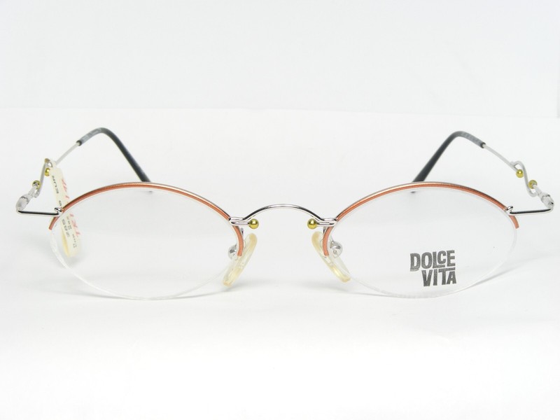 Vintage DOLCE VITA by Casanova DV-36 05 ORANGE / SILVER EYEGLASSES 45-19-140mm gallery