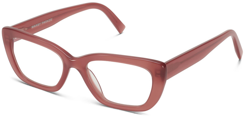 Warby Parker DASIA Rectangle Eyeglasses RED PLUM Wide 53-18-142mm BOX & CASE NEW