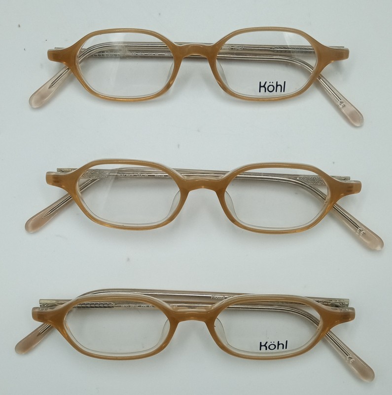 Kohl Eyeglass Frames 44-18-140 Tan Eyeglasses New Glasses Womens/Men gallery