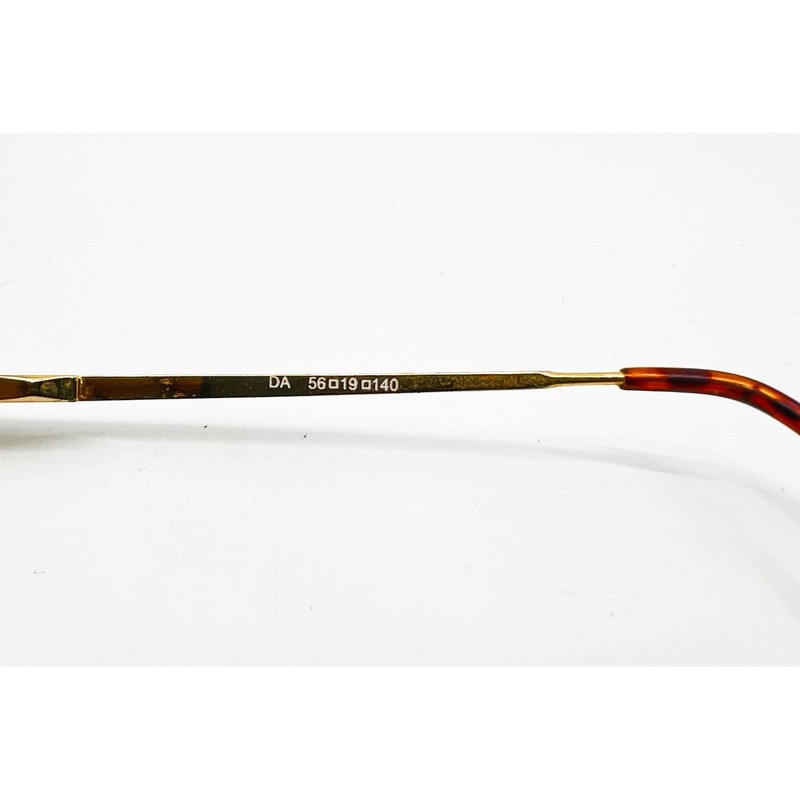 Capri Olive Eyeglasses Mens Gold Aviator Double Bridge 56-19-140 gallery