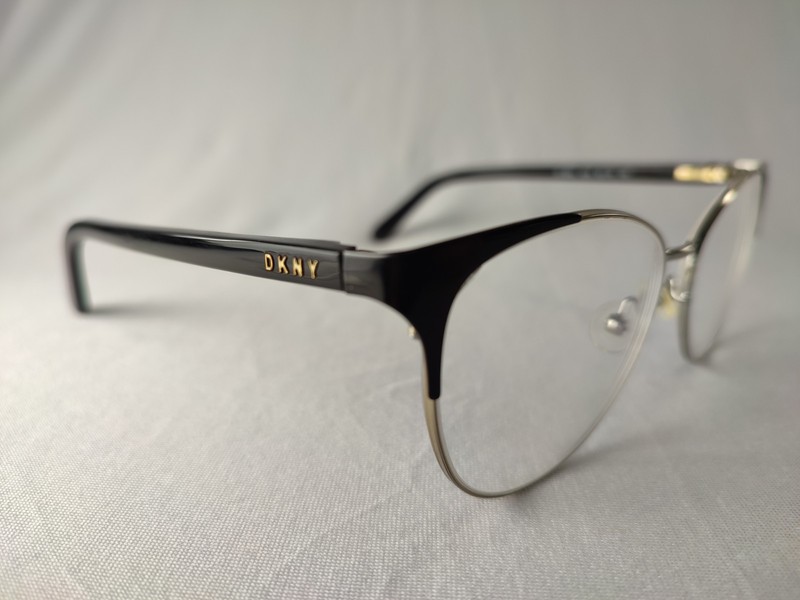 DKNY DY 5654 1239 Black Gunmetal Cat Eye Eyeglass Frames 52-15-135 Women’s