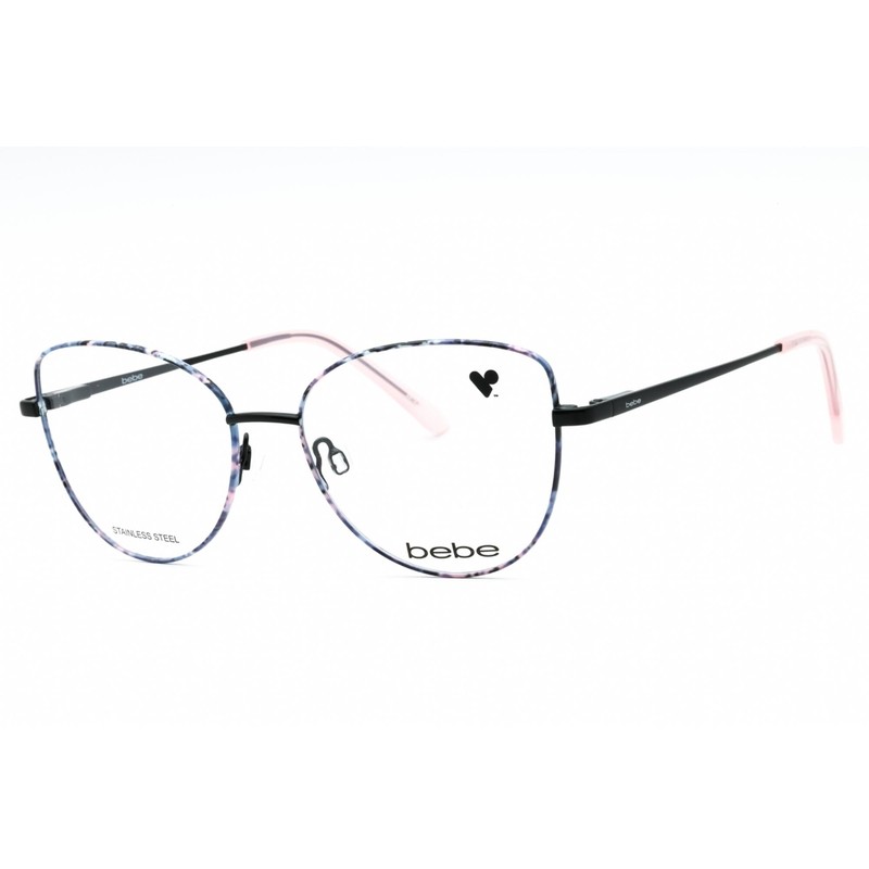 Bebe Women’s Eyeglasses Jet Floral Metal Full Rim Cat Eye Shape Frame BB5207 001