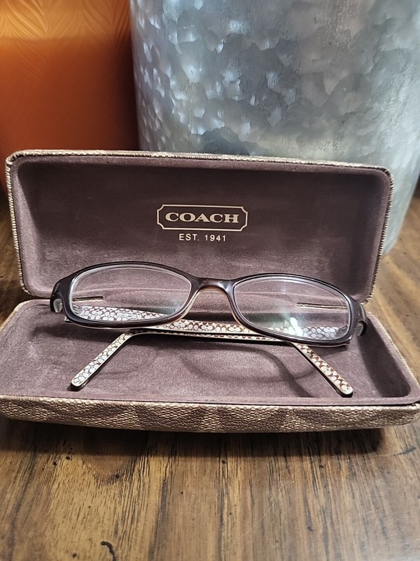 Coach Eyeglasses Frame MARLIE (533) Brown With Logo Case