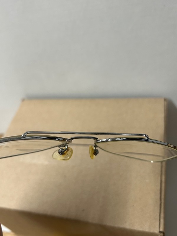 Vintage Firenza Eyeglasses Frames Silver Aviator Pilot Oversize Metal 60-16-145 gallery
