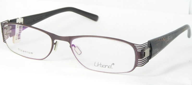 URBAND ENTREVUE 31 BROWN MAUVE EYEGLASSES GLASSES TITANIUM 53-18-135mm Japan