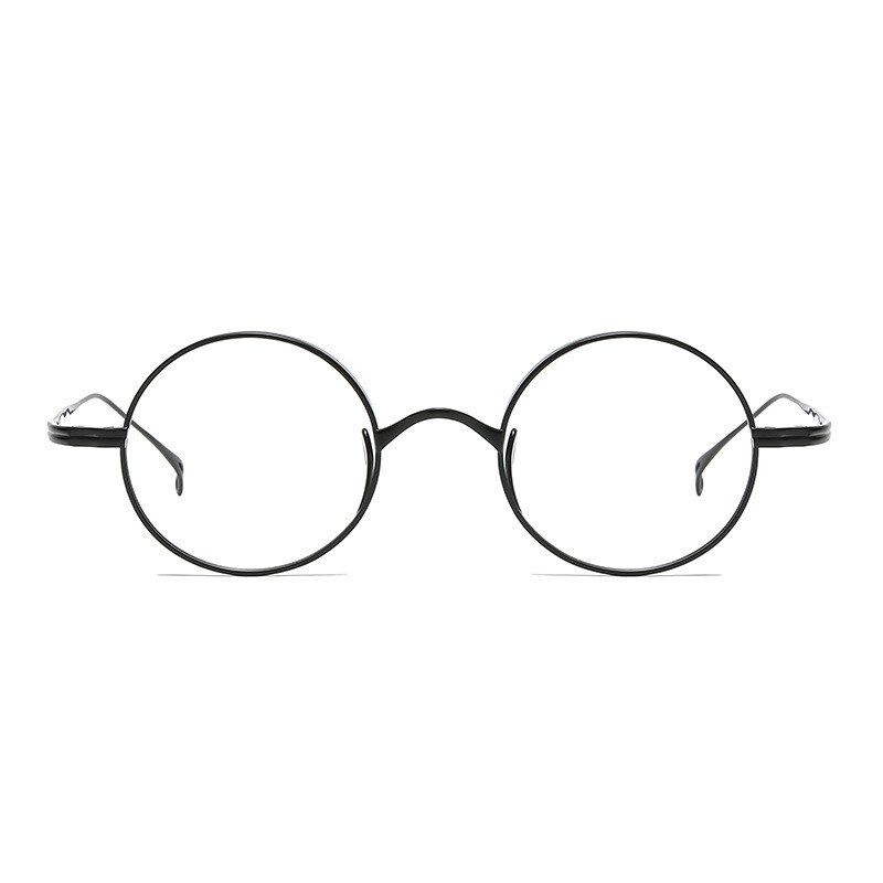 Unisex Metal Vintage Round Eyeglass Frame Ultra Light Full rim Spectacles gallery