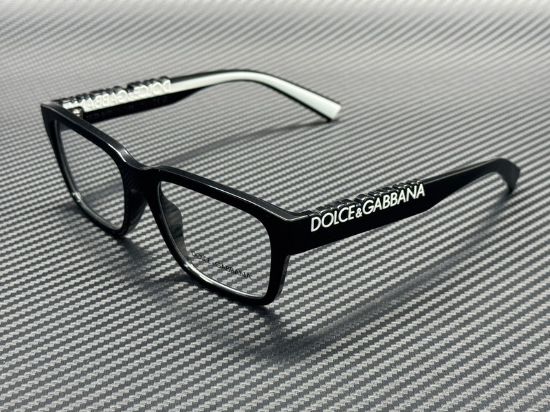DOLCE & GABBANA DG5112 501 Black Unisex 53 mm Eyeglasses