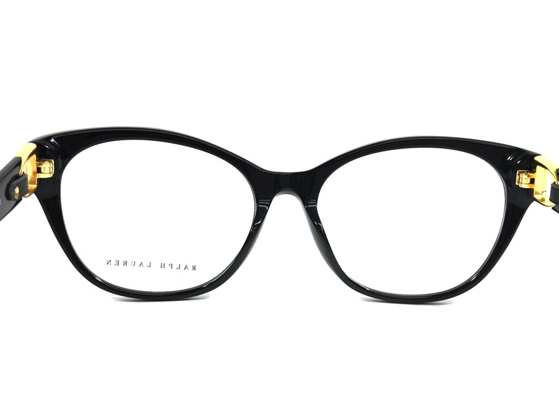 Ralph Lauren Eyeglasses Frames RL6235QU 5001 Black Asian Fit Leather 54-17-140 gallery
