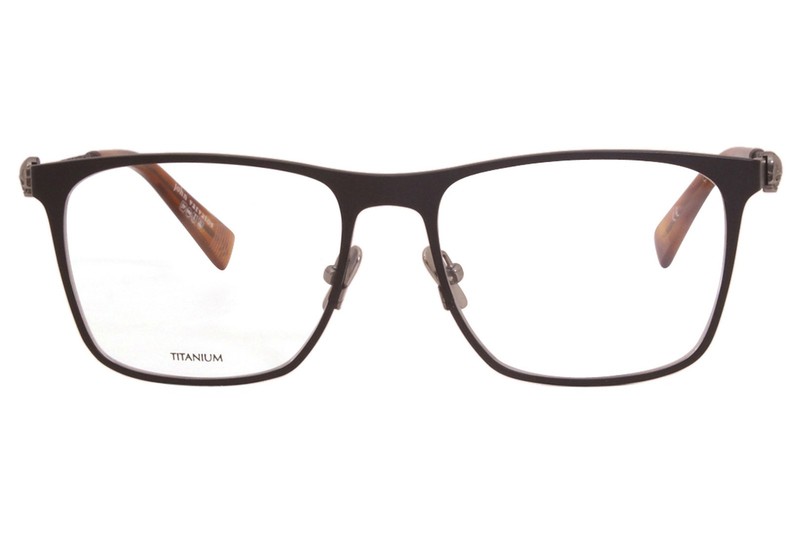 John Varvatos V182 Eyeglasses Men's Matte Black Titanium Optical Frame 55mm gallery