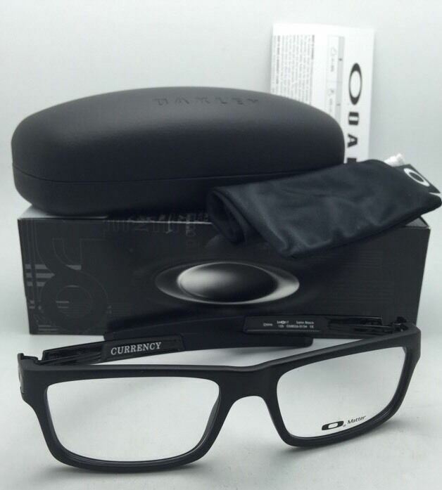 New OAKLEY Eyeglasses CURRENCY OX8026-0154 54-17 Satin Black Frames /Demo Lenses gallery