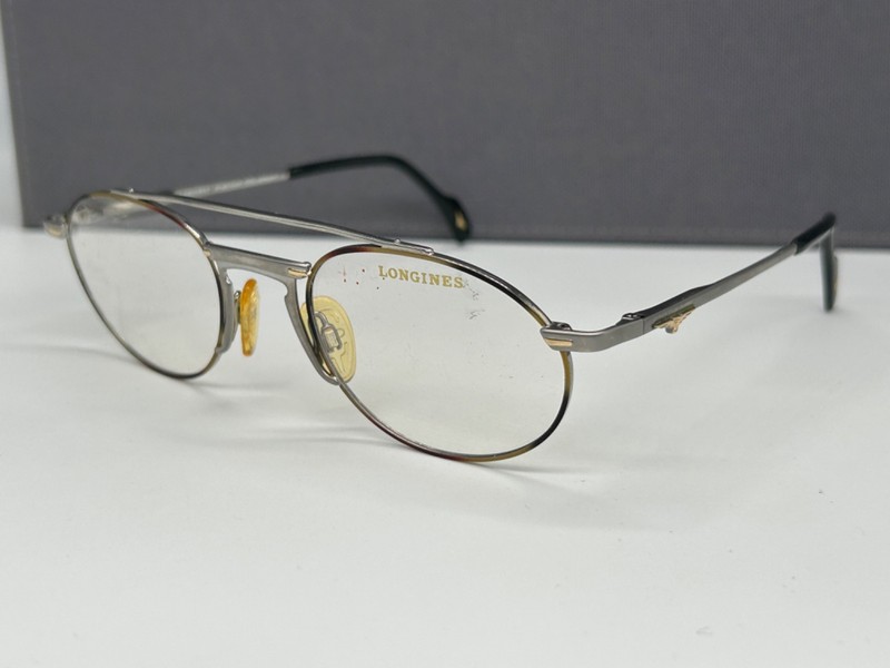 Longines Eyeglasses Frames men Round Oval Pilot Grey Multicoloured 90er Vintage gallery