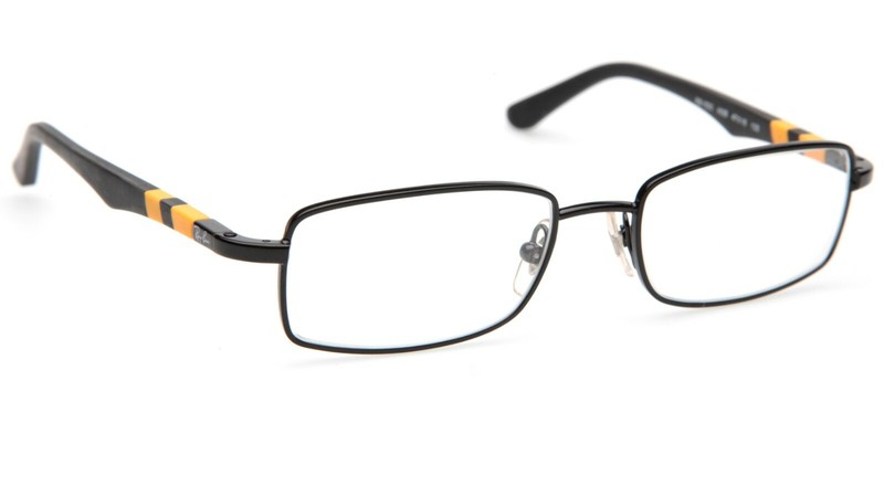 Ray Ban JR RB 1030 4005 BLACK / YELLOW EYEGLASSES FRAME 47-16-125mm B28mm gallery