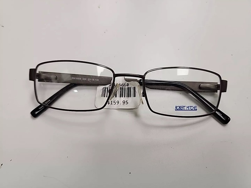 Robert Mitchel Eyeglasses Frames RM 0008 53-18-140 Gun