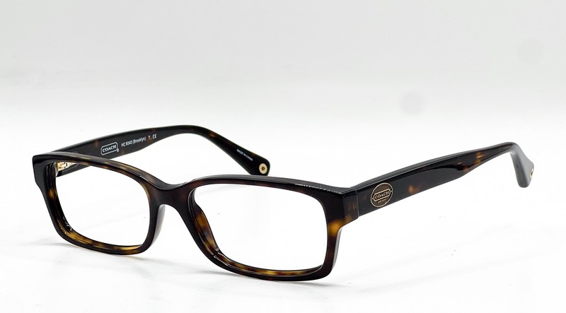 Coach HC 6040 5001 Dark Tortoise Rectangle Authentic Eyeglass Frames 52-16-135