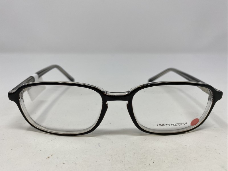Limited Editions Tony BLACK/CRYSTAL 52-17-140 Full Rim Eyeglasses Frame JI43
