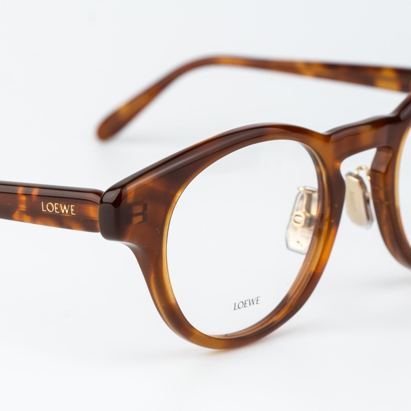 Loewe LW50085F Blonde Havana Round Acetate Glasses 49-22-150 gallery