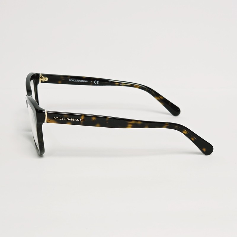 Dolce & Gabbana DG 3244 Women's Glasses in Dark Tortoise w/ Gold | Size 53mm gallery