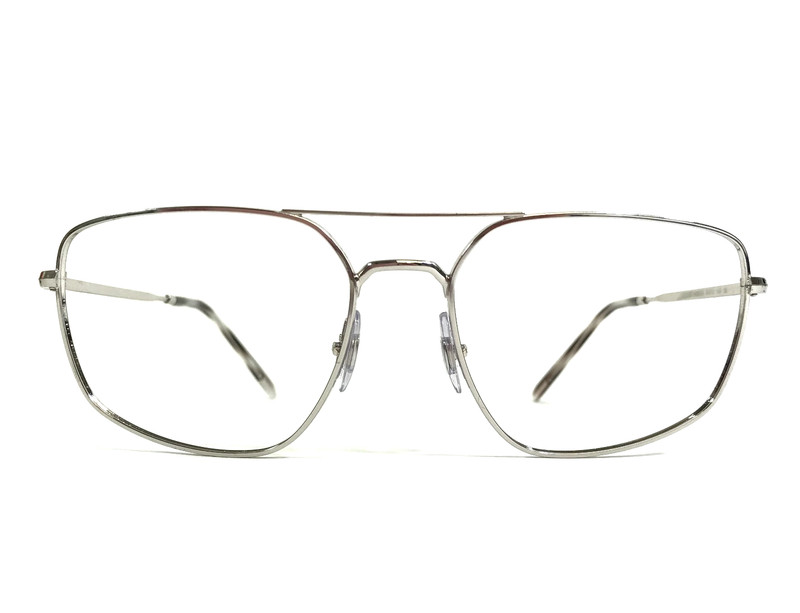 Ray-Ban Eyeglasses Frames RB3666 003/71 Shiny Silver Aviator Wire Rim 56-17-140