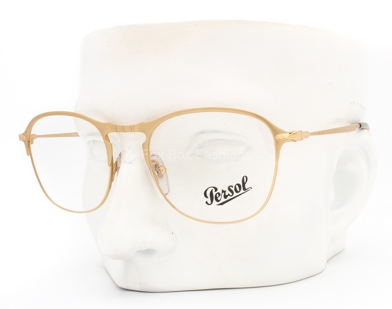 Persol Eyeglasses PO7007-V 1069 Frame Glasses Matte Gold 51-19-145 No Case