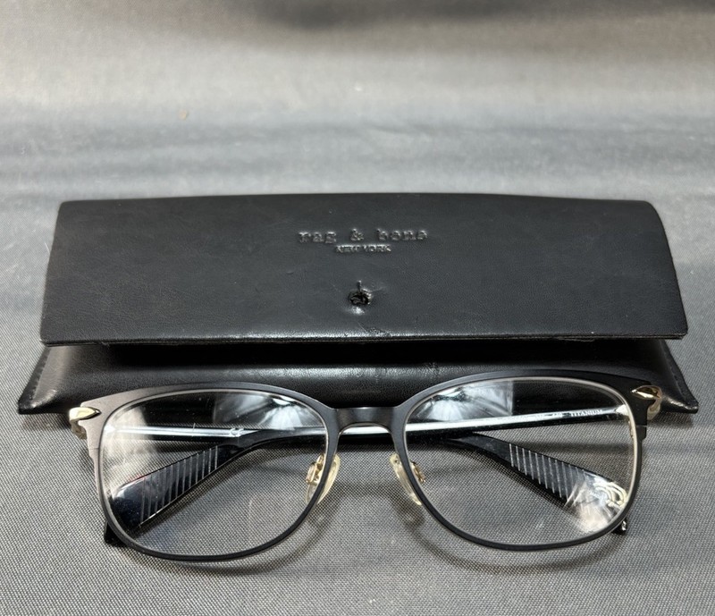 Rag and Bone Women’s Eyeglasses RNB3018 003 140 Titanium With Case
