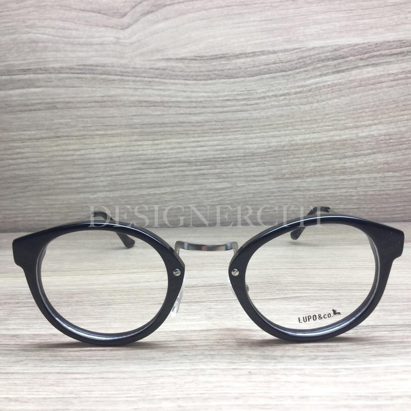 Lupo & Co. 5601 Eyeglasses Black Palladium C19 Authentic 45mm gallery