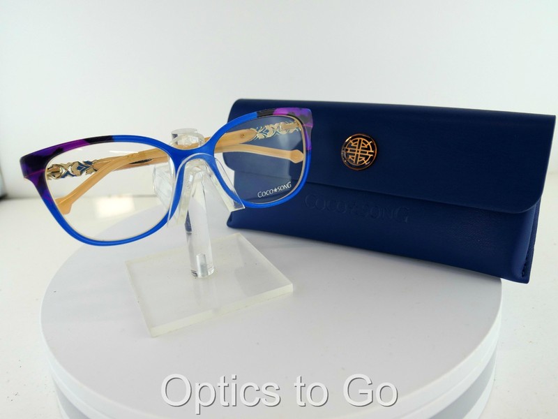 COCO SONG CV 255 (C:03) BLUE/MULTI SOMETHING COOL 53-18-135 EYEGLASS FRAMES