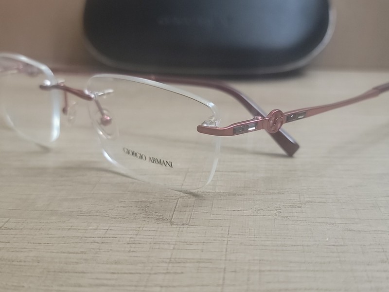 GIORGIO ARMANI GA 310 ART EYEGLASSES FRAMES RIMLESS VINTAGE 52-17-130 Rhinestone