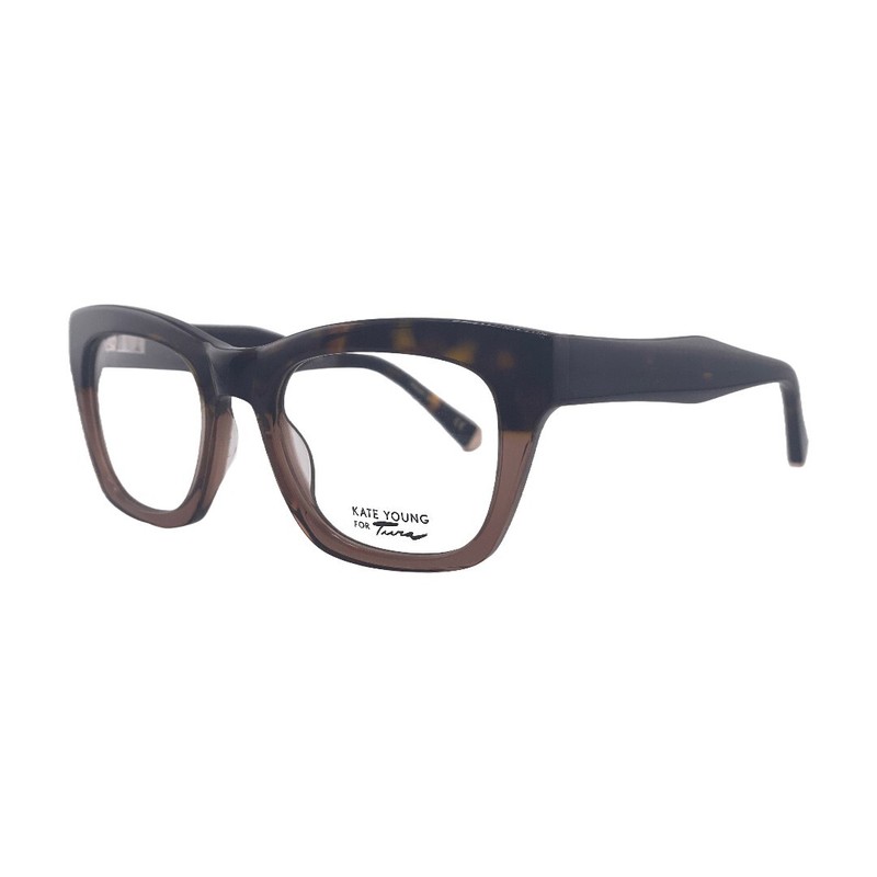 Kate Young for Tura Women's Brown Eyeglasses Frame 49mm 20mm 135mm Made In Japan gallery