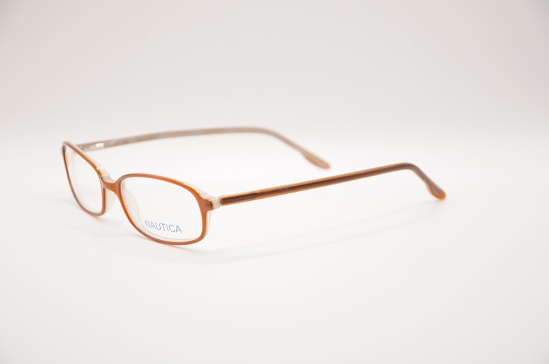 NAUTICA N8024 365 RECTANGULAR EYEGLASS FRAMES BROWN 50-16-135 NEW gallery