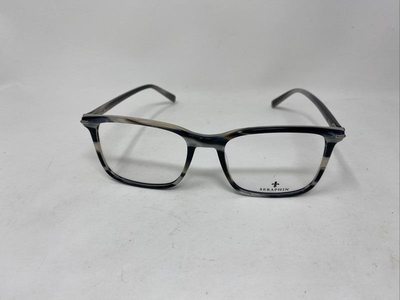 SERAPHIN EYEWEAR KIRKWOOD 8765 52-18-140 MARBLE GRAY EYEGLASSES TN09