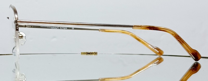 SCOTT HARRIS VINTAGE V-62 C3 Eyeglasses ANTIQUE GOLD New Semi-rimless 50-21-140 gallery