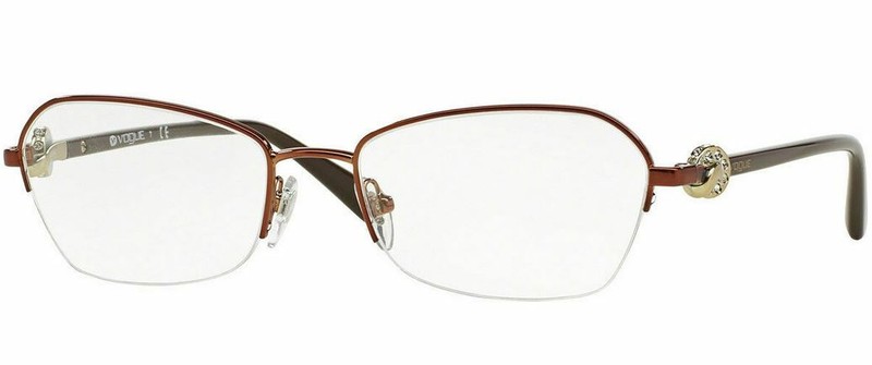 Authentic Vogue Eyeglasses VO3944B 811 Dark Brown Frames 54MM RX-ABLE
