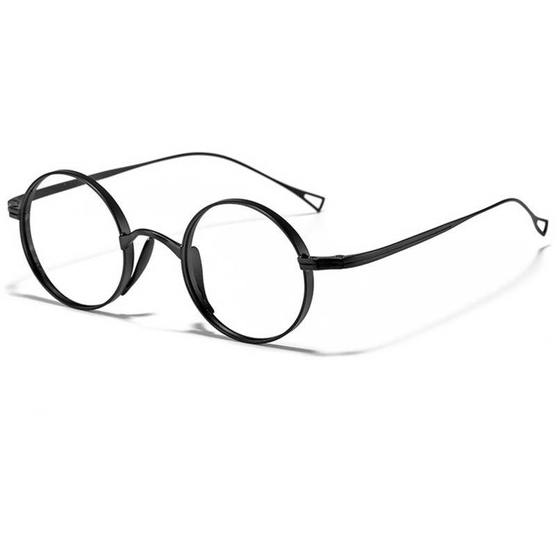 Unisex Classic Titanium Retro 45mm Spectacle Glasses Round Eyeglass Frames A gallery